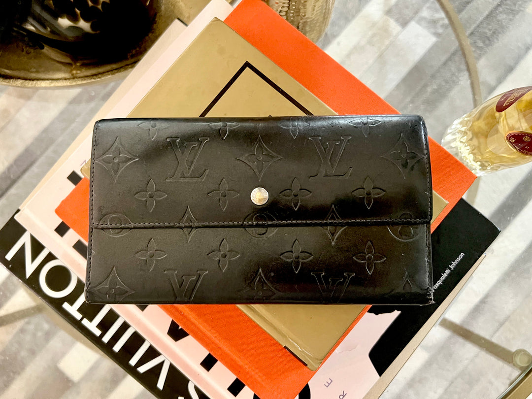 Louis Vuitton Monogram Black Wallet