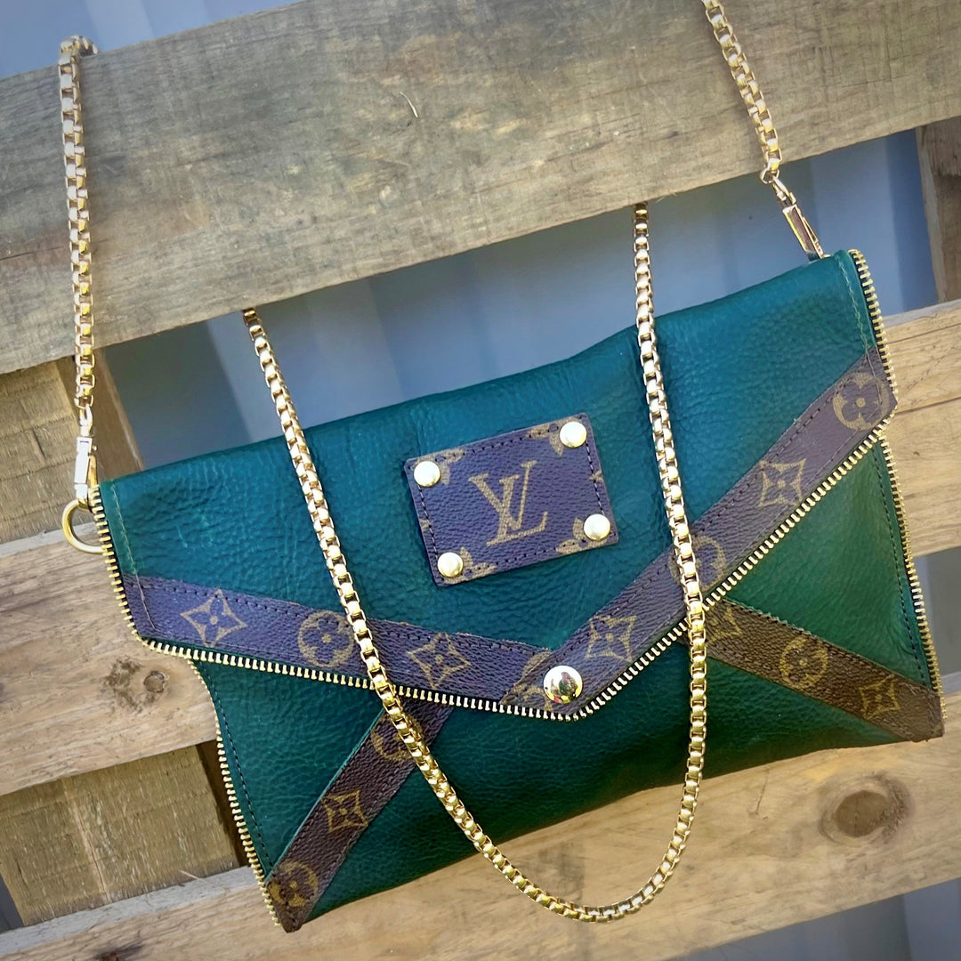 Upcycled LV Genuine Leather BRYLEE 2nd GEN Cross Body
