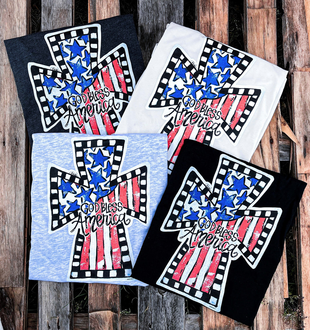 Hand Painted God Bless America