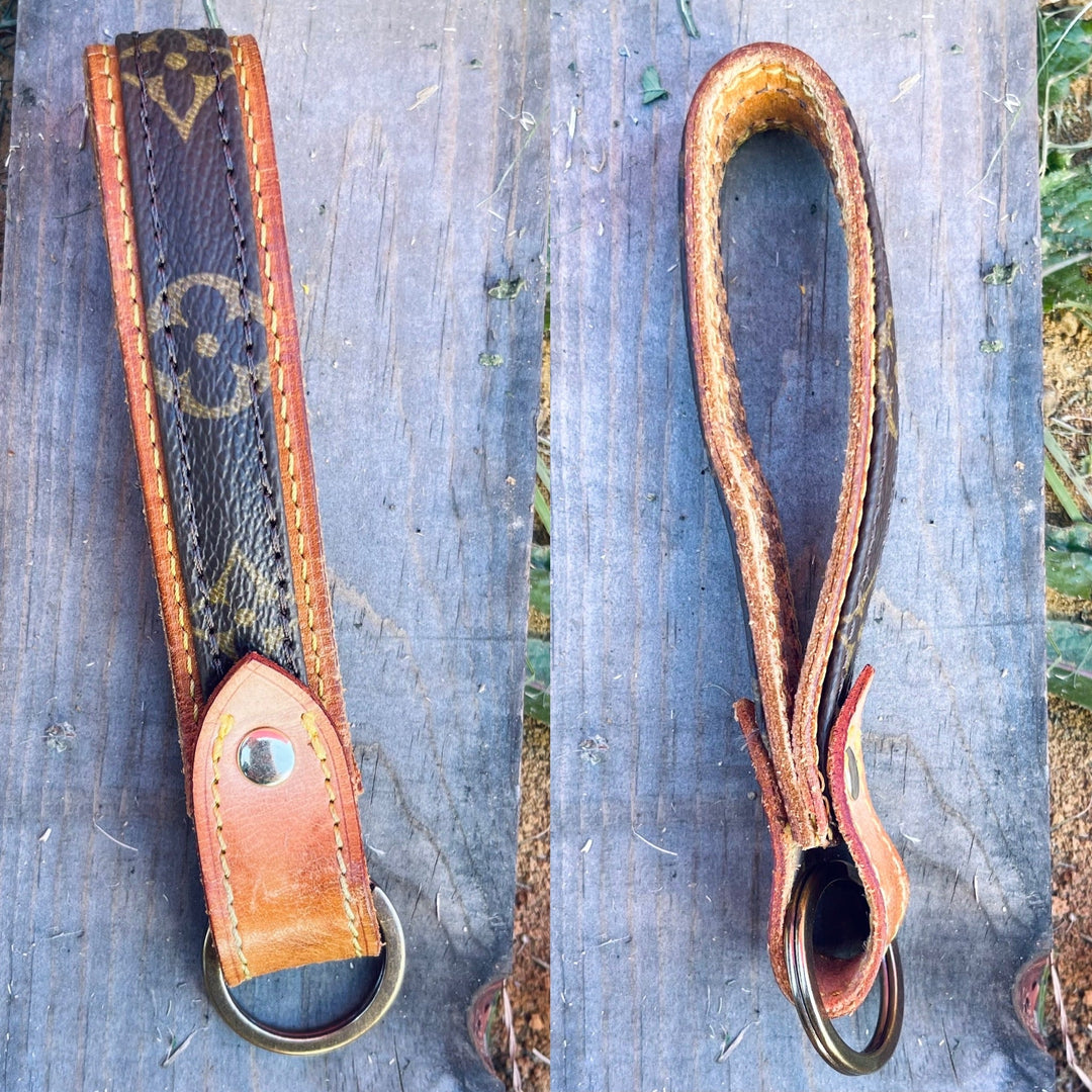 Upcycled Original Strap LV Key chain OG