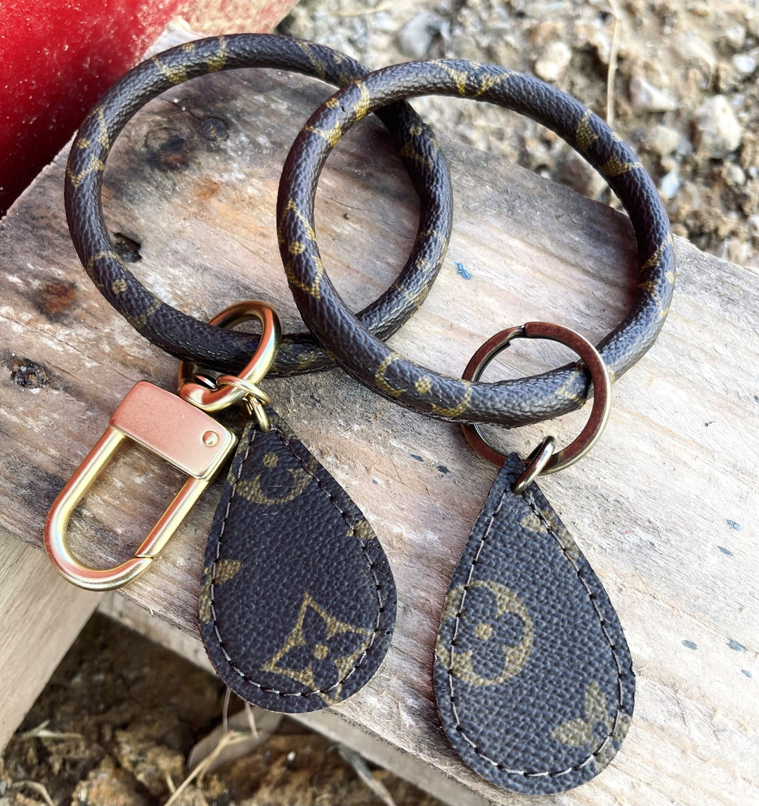 Upcycled LV Key chain wristlet LASSO 2nd GEN