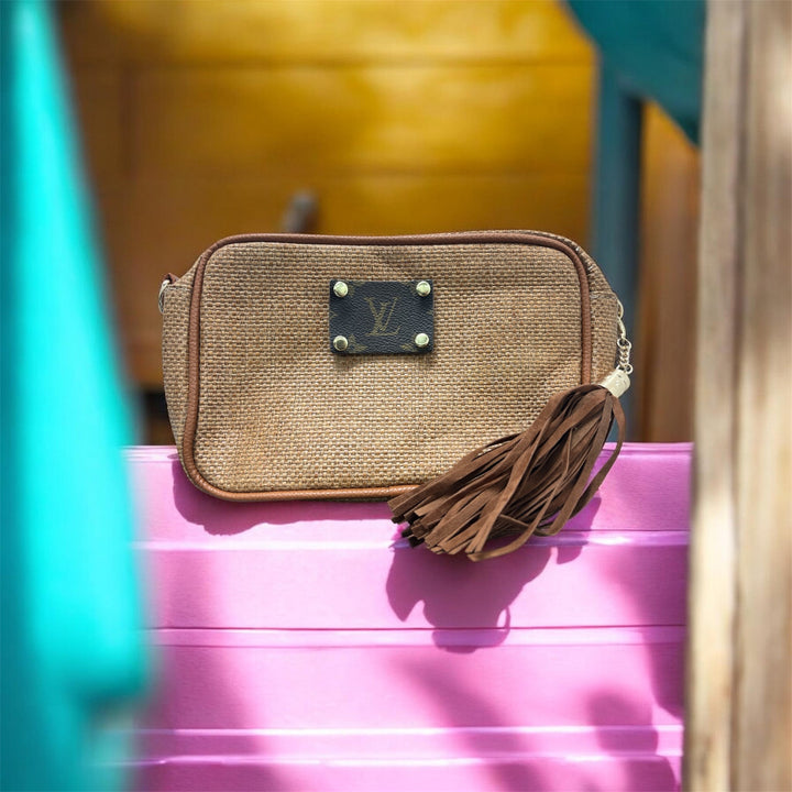 Camel Brown Woven Bag