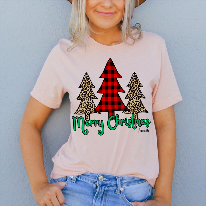 Leopard & Buffalo plaid Christmas