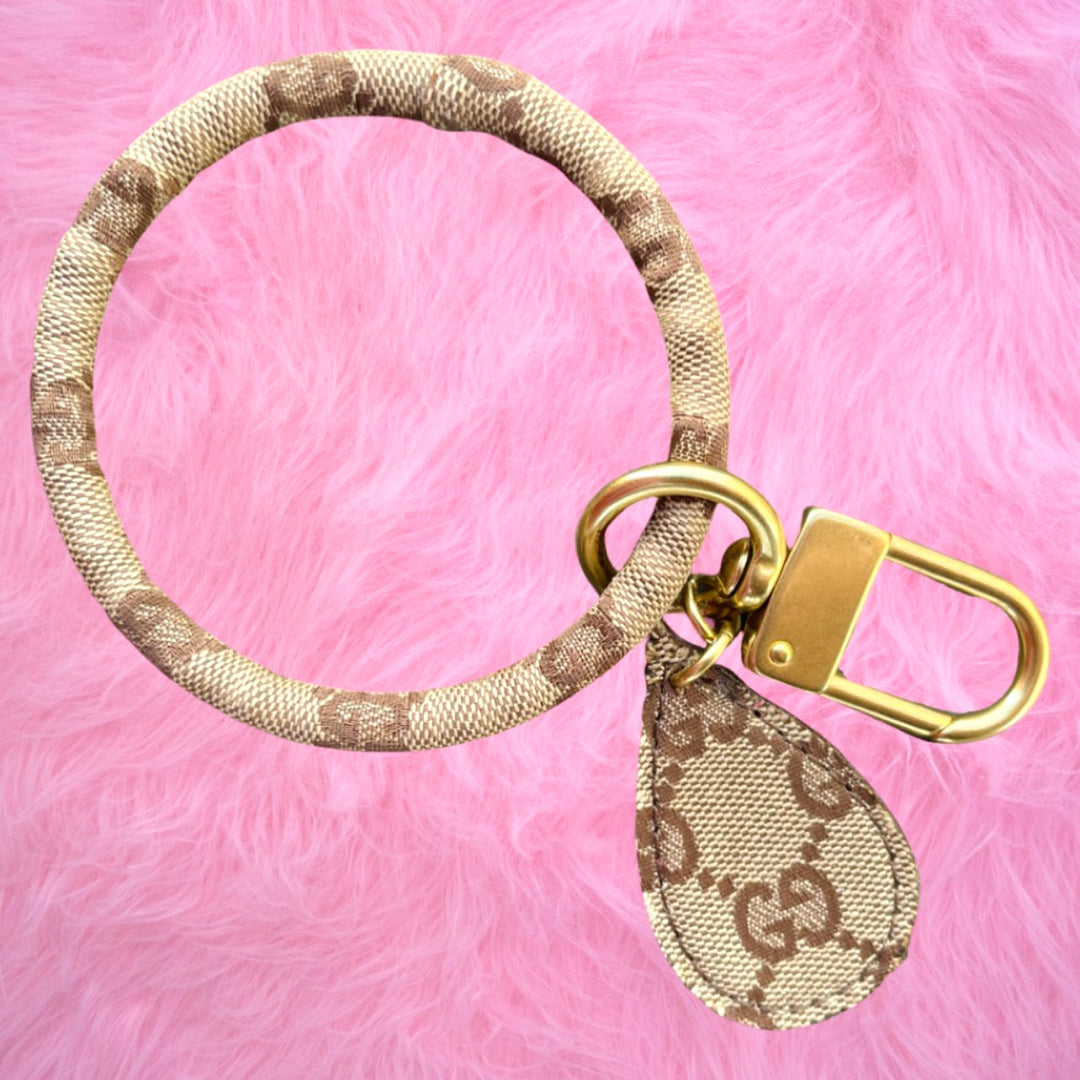 Upcycled Gucci Key chain wristlet LASSO