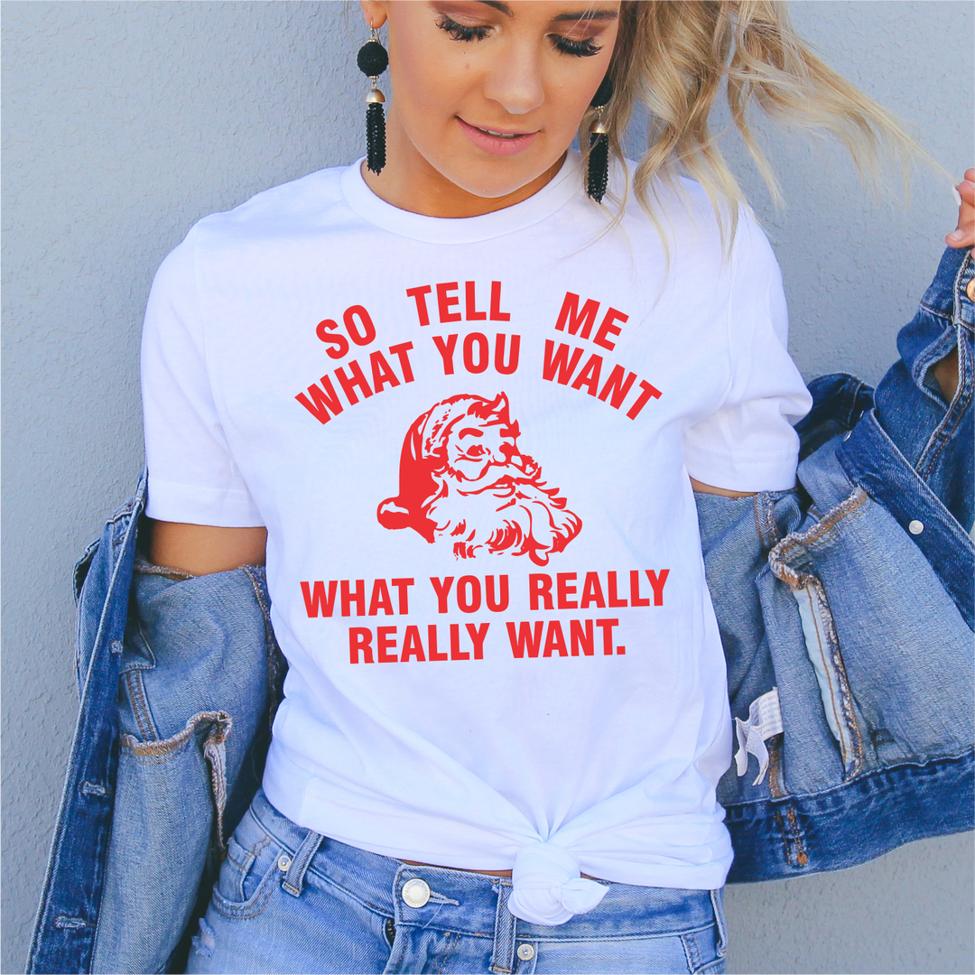 Tell me what you want