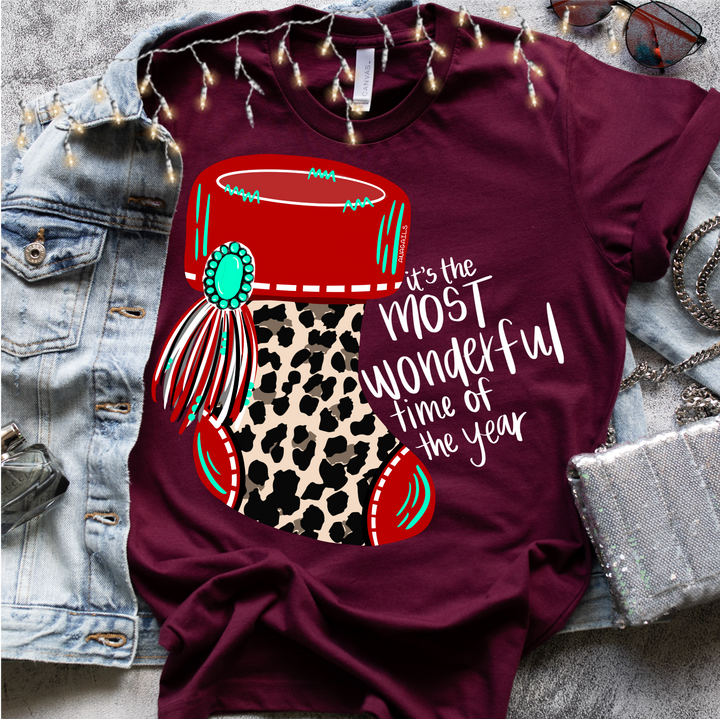 Turquoise Leopard stocking